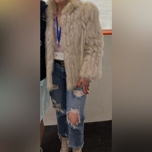 Silver Fox Fur Coat